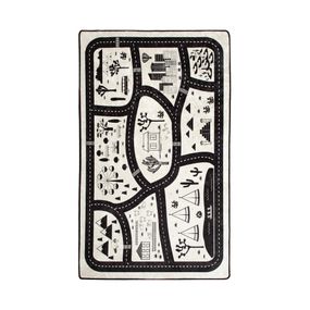 Detský koberec Black City, 140 × 190 cm