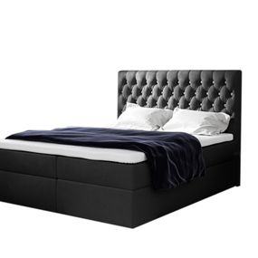 Expedo Čalúnená posteľ boxspring TOMIO + topper, 140x200, jasmine 100