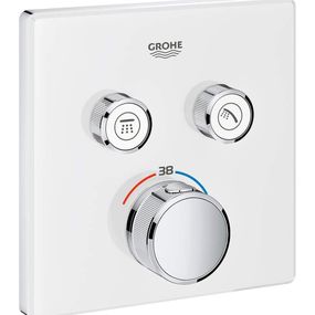 Grohe Grohtherm SmartControl - Termostatická vaňová batéria pod omietku s 2 ventilmi, mesačná biela 29156LS0