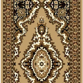 Alfa Carpets  Behúň na mieru TEHERAN T-102 beige - šíre 100 cm