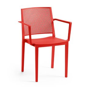Jedálenská stolička GRID ARMCHAIR Rojaplast Červená