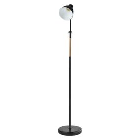 EMOS Stojací lampa EDWARD na žárovku E27, 150cm, černá 1538163000