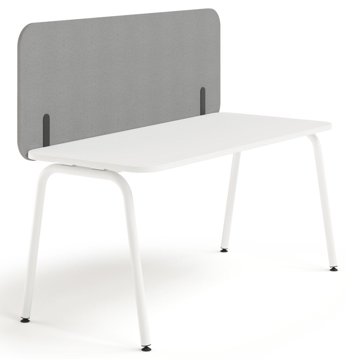 NARBUTAS - Čelný akustický panel ROUND PET pre stoly s posuvnou doskou - výška 60 cm