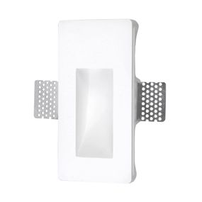 LEDS-C4 Secret nástenné zapustené LED svetlo, Obývacia izba / jedáleň, sadra, oceľový plech, 1W, L: 8 cm, K: 16.5cm