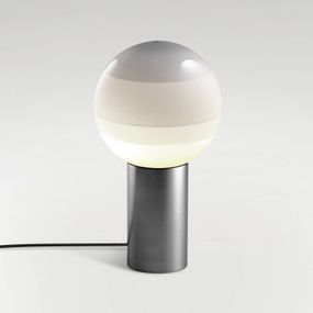 Marset MARSET Dipping Light S stolová lampa biela/grafit, Obývacia izba / jedáleň, sklo, kov, 8.6W, K: 36cm