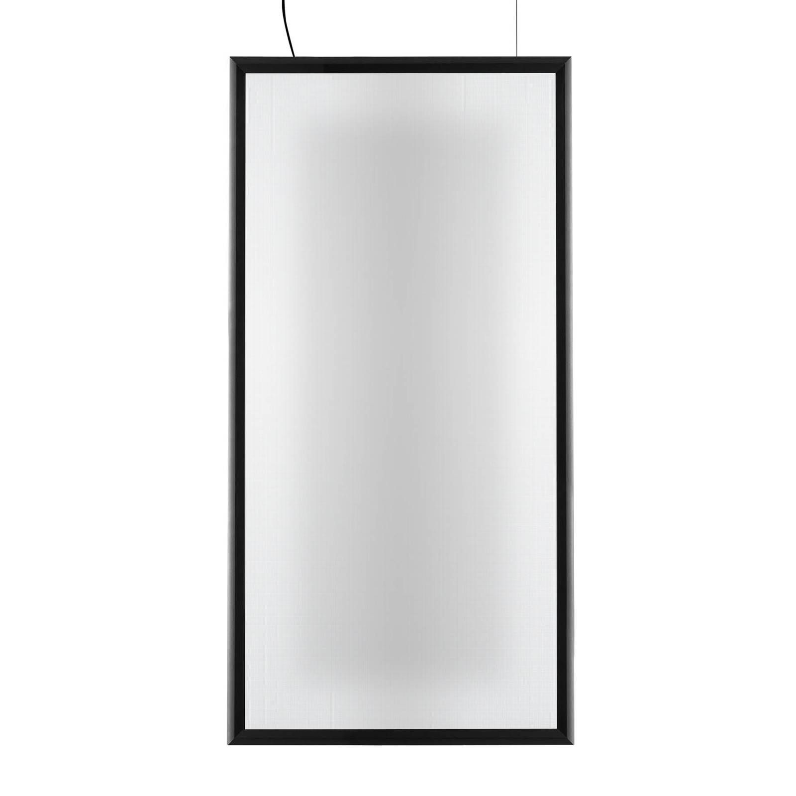 Artemide Discovery Rectangular DALI čierna CCT, Obývacia izba / jedáleň, technopolymér, hliník, 62W, P: 73.5 cm, L: 1.7 cm, K: 147cm