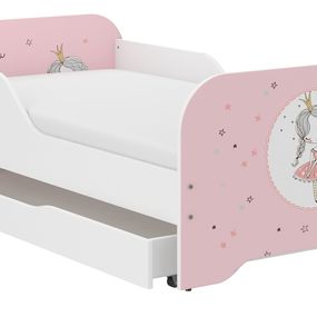 Detská posteľ KIM - PRINCEZNÁ 160x80 cm