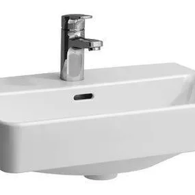 Laufen Pro S - Umývadlo Compact, 550 mm x 380 mm, 1 otvor na batériu, s LCC, biela H8189584001041