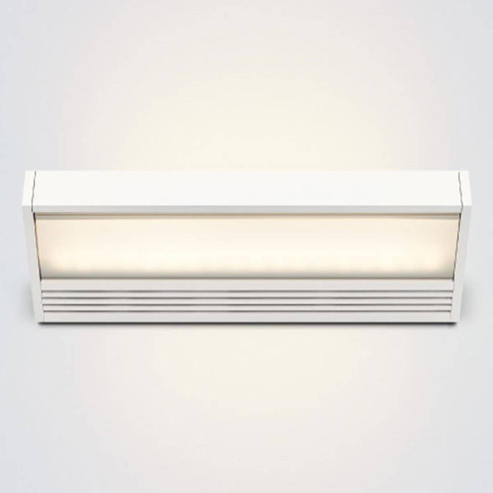 Serien Lighting serien.lighting SML – nástenné LED svetlo v bielej, Obývacia izba / jedáleň, hliník, polykarbonát, 15W, L: 22 cm, K: 2.5cm