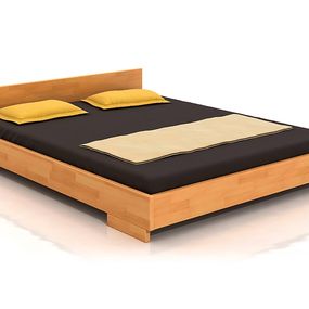 Manželská posteľ 160 cm Naturlig Larsos (buk) (s roštom)