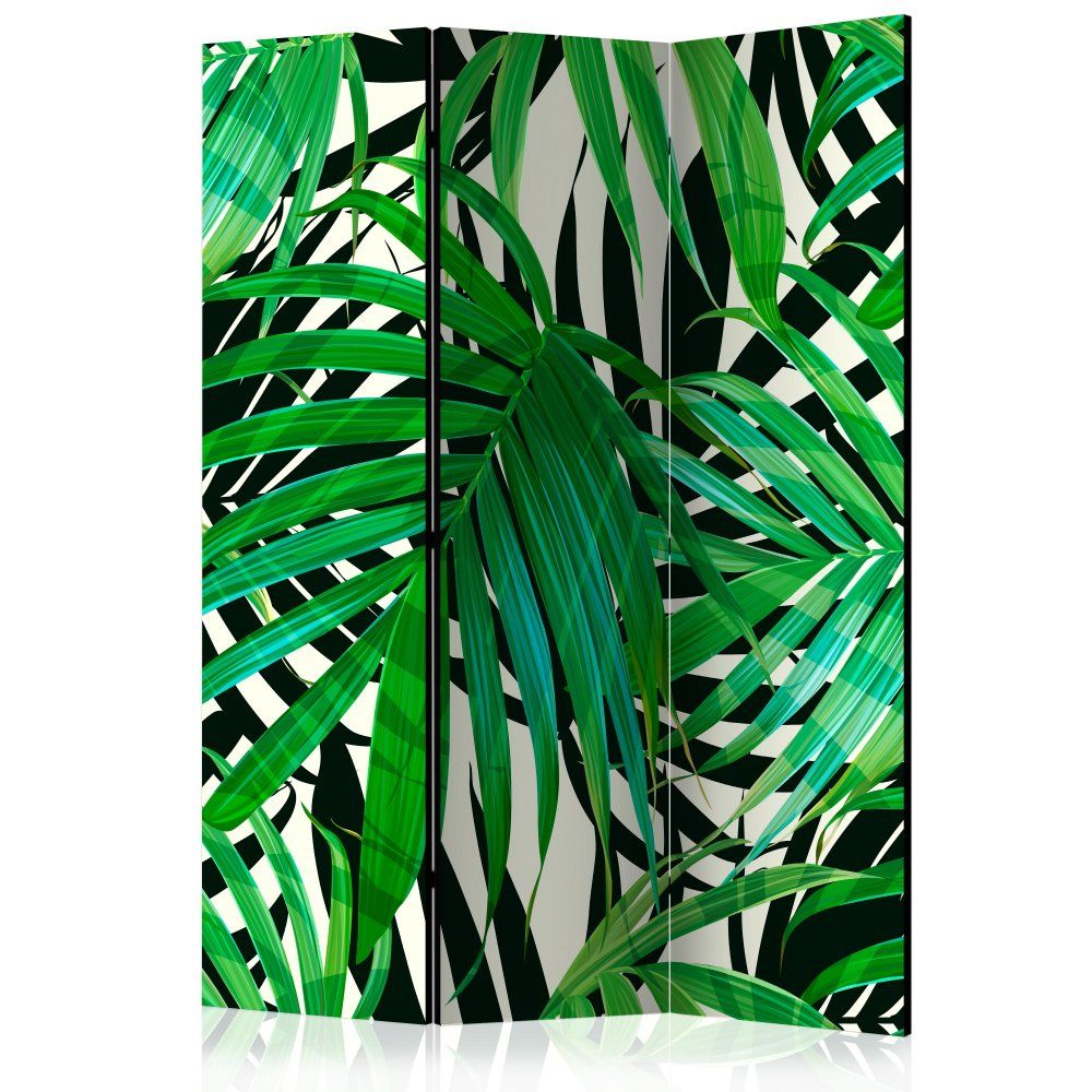 Paraván Tropical Leaves Dekorhome 135x172 cm (3-dielny)