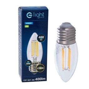 LED žiarovka Glight 4W E27 teplá biela