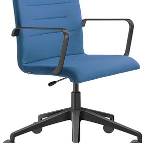 LD SEATING Kancelárská stolička OSLO 227-RA,F80-N1, kríž a područky čierny