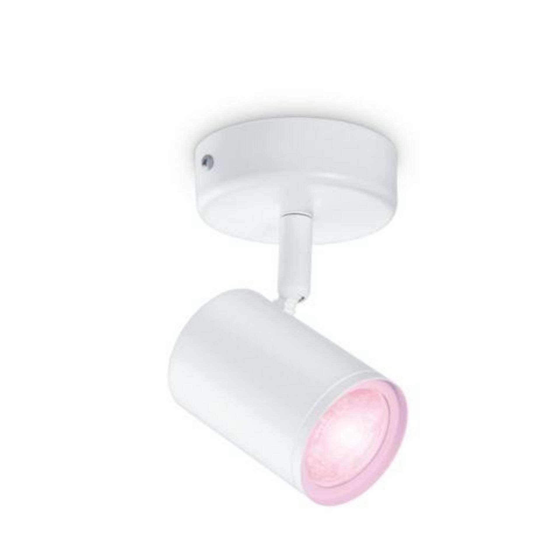 Philips Stropní bodové svítidlo WiZ IMAGEO 8719514551879 LED GU10 4,9W 345lm 2200-6500K RGB IP20 CRI90 bílé, stmívatelné