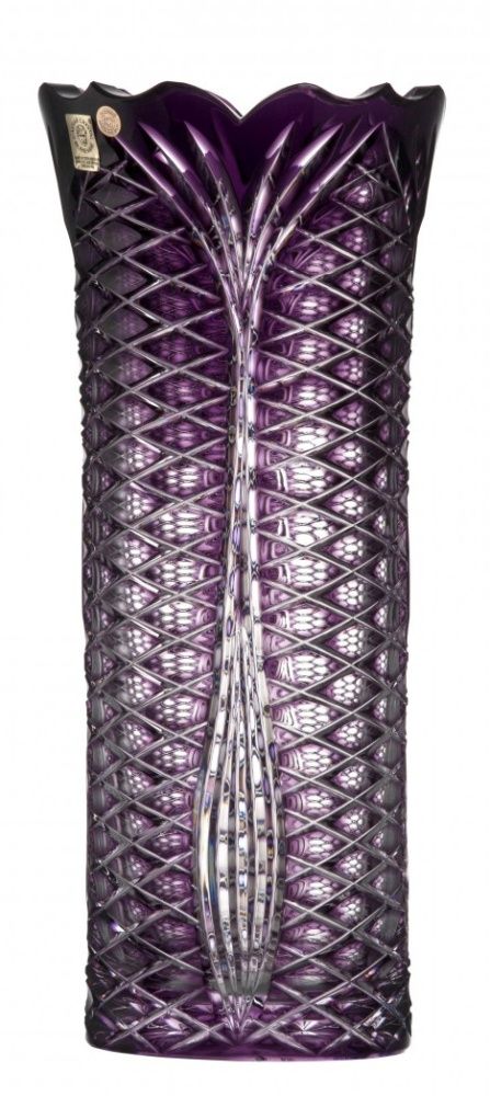 Krištáľová váza Ankara I, farba fialová, výška 310 mm