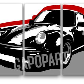 Ručne maľovaný POP Art obraz PORSCHE 911