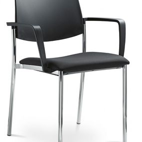 LD SEATING Konferenčná stolička SEANCE ART 190-N1 BR-N1, kostra čierna