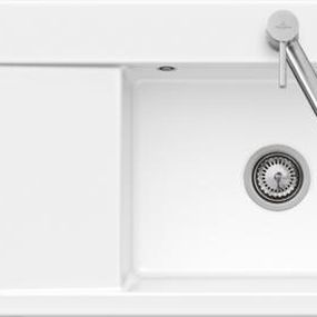 VILLEROY & BOCH VILLEROY & BOCH - Keramický drez Subway Style 60 White alpín nadstavný 1000 x 510 bez excentru 336101R1