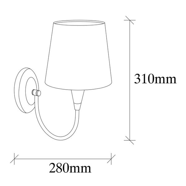 Kovové nástenné svietidlo v zlatej farbe Opviq lights Patrick