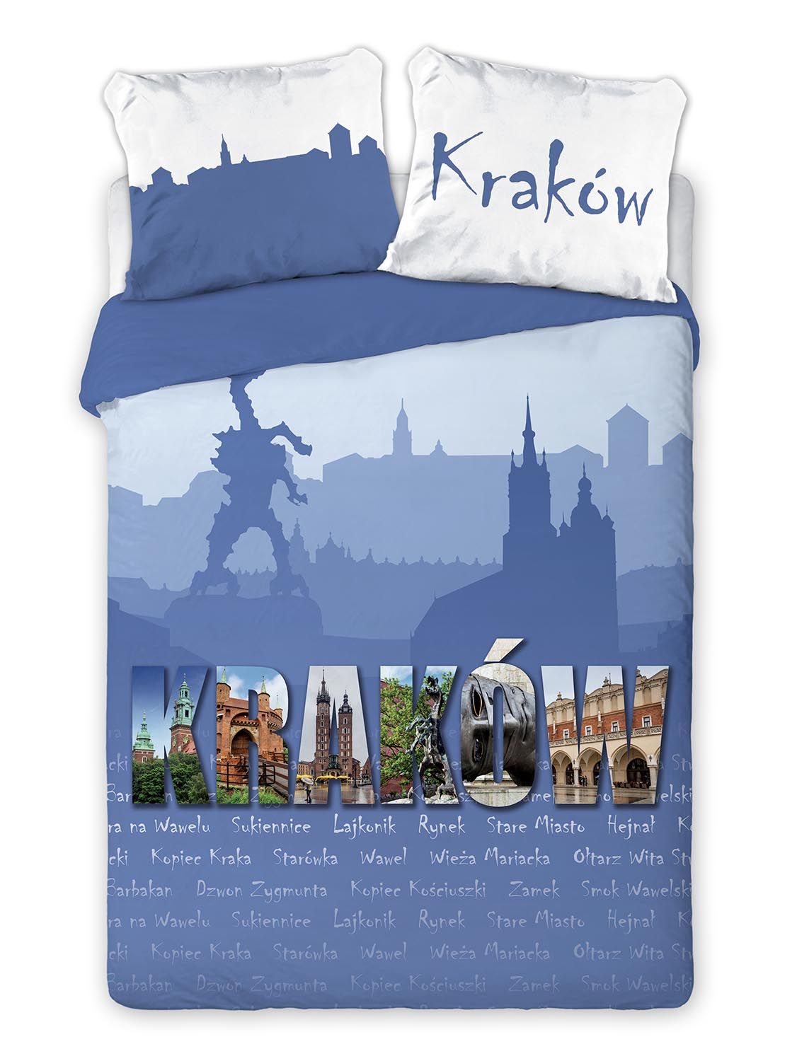 Bavlnená posteľná bielizeň Travel Krakov 160x200 cm