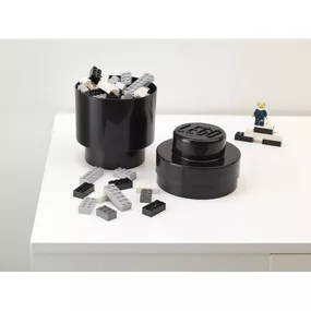 Čierny úložný okrúhly box LEGO®