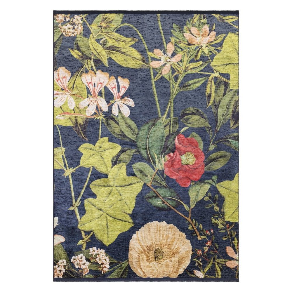 Tmavomodrý koberec 120x170 cm Passiflora – Asiatic Carpets