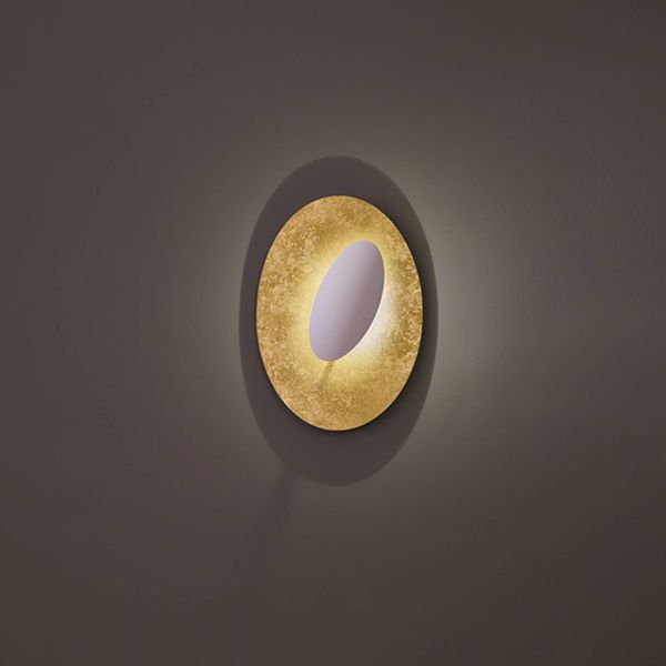 ICONE Masai svetlo 1-pl. 927 50x36 cm zlatá/biela, Obývacia izba / jedáleň, hliník, 15W, P: 50 cm, L: 36 cm, K: 14cm