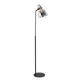 Klausen 107001 - Stojacia lampa ASGARD 1xE27/11W/230V šedá/čierna/zlatá