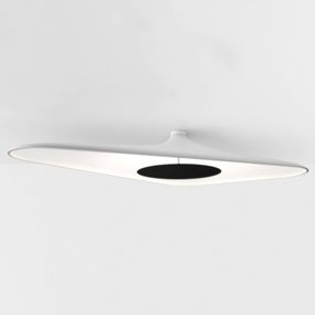 Luceplan Soleil Noir stropné LED svietidlo, biele, Obývacia izba / jedáleň, polyuretánová pena, 35W, P: 120 cm, L: 62.5 cm, K: 19.2cm