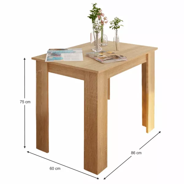  Jedálenský stôl, dub sonoma, 86x60 cm, TARINIO