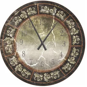 Metal Dekor nástenné hodiny Retro Dark, priemer 60 cm