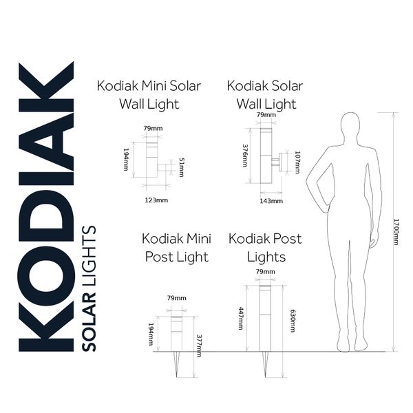 SolarCentre SADA Solárne senzorové osvetlenie SolarCentre Kodiak SS9950 - 4ks