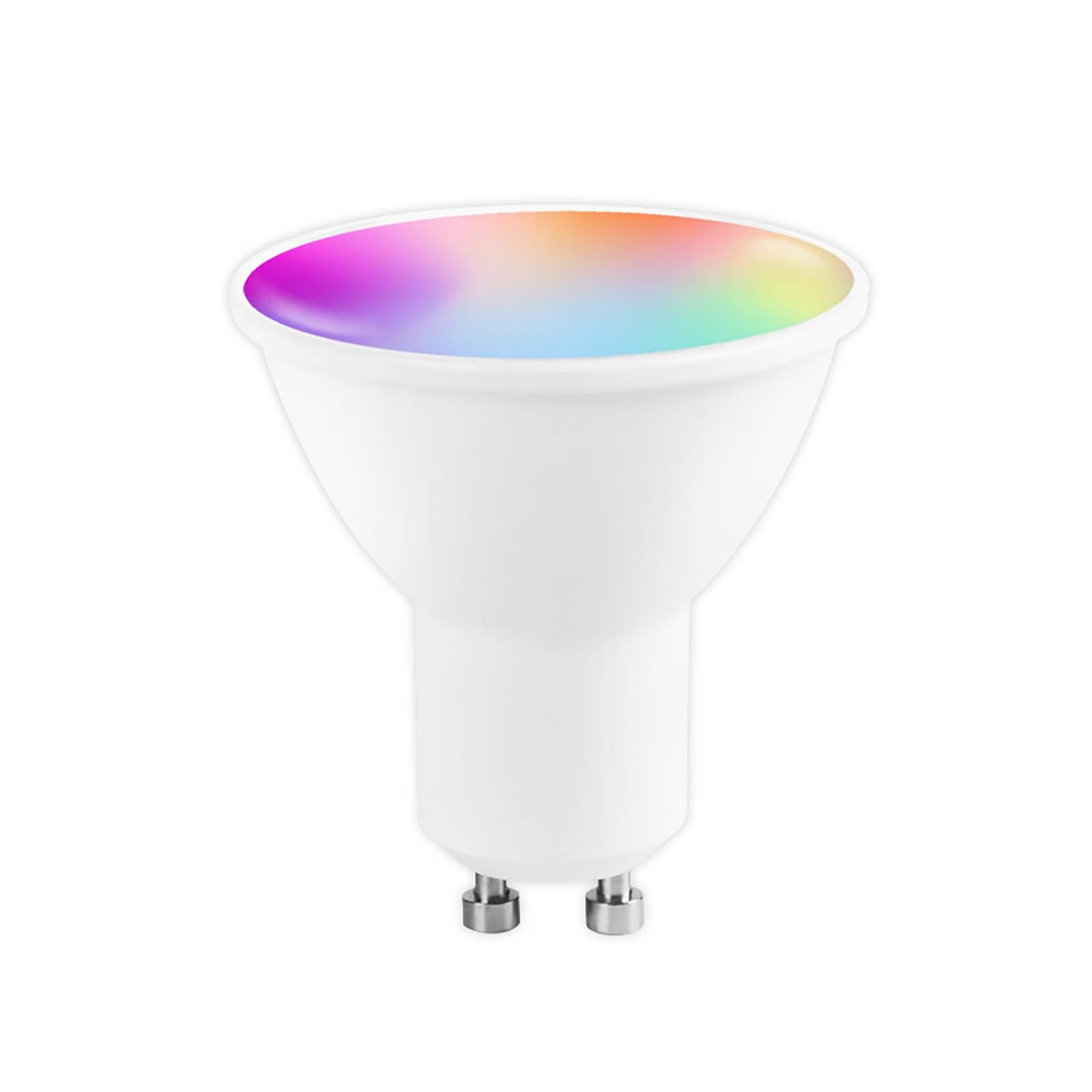 PRIOS Smart LED GU10 5, 5W RGB tunable white WiFi Tuya, nikel, hliník, GU10, 5.5W, Energialuokka: G, P: 5.6 cm