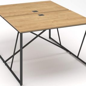LENZA Písací stôl ProX dvojmiestny 118x137x74,3
