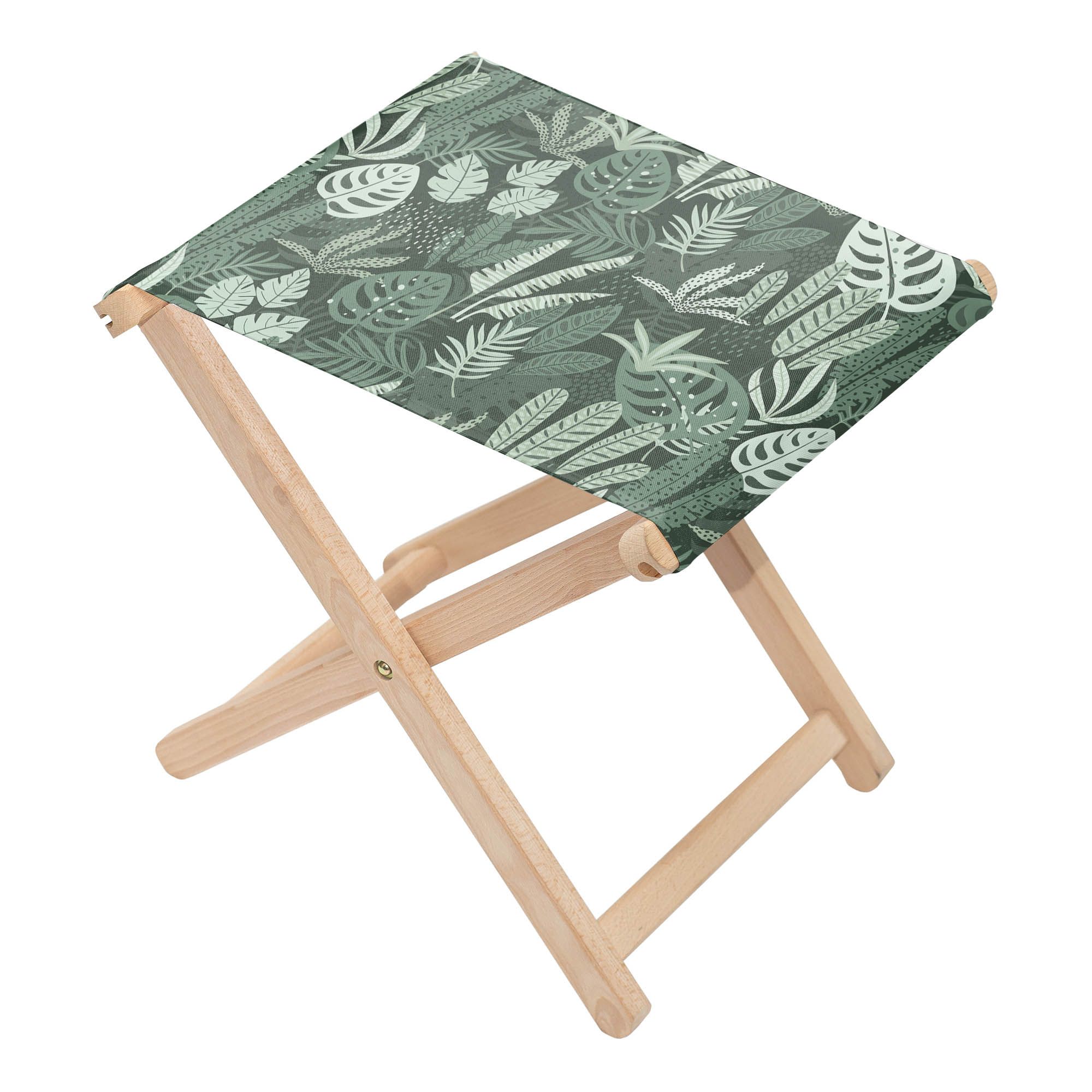 Rozkladacia stolička Tropical Green Leaves Palm