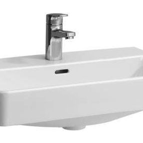 Laufen Pro S - Umývadlo Compact, 600 mm x 380 mm, 1 otvor na batériu, s LCC, biela H8179594001041