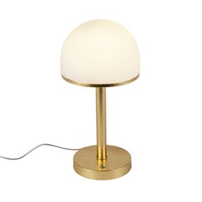Vintage stolná lampa zlatá vrátane LED a dotyku - Bauhaus