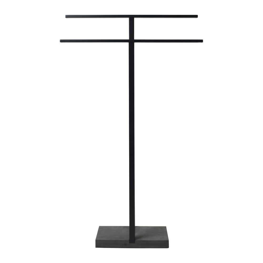 Čierny kovový stojan na uteráky Blomus, výška 86 cm