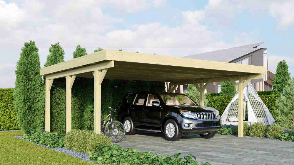 Drevený prístrešok / carport CLASSIC 1A Lanitplast