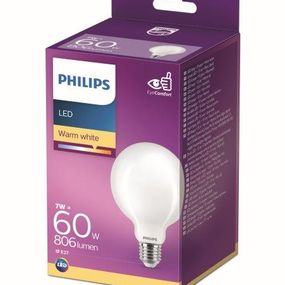 Philips 8718699764692 LED žiarovka Globe 7W/60W 806lm E27 2700K G93