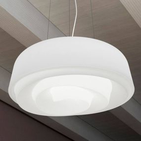 Linea Light Pôsobivo navrhnutá závesná lampa Roselie, Obývacia izba / jedáleň, kov, priesvitný plast, E27, 46W