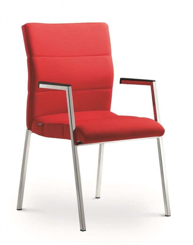 LD SEATING Konferenčná stolička LASER 680-K-N2, kostra efekt hliník