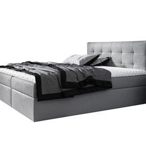 Expedo Čalúnená posteľ boxspring BRIGITE + topper, 140x200, jasmine 90