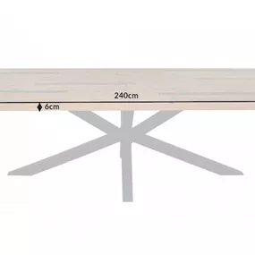 Jedálenský stôl MORFEUS Dekorhome 240x110x76 cm