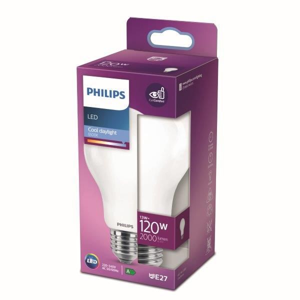 Philips 8718699764555 LED žiarovka 13W/120W 2000lm E27 6500K A67