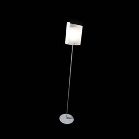 Selène Stojaca lampa Papiro, striebro, Obývacia izba / jedáleň, kov, sklo, E27, 250W, K: 180cm