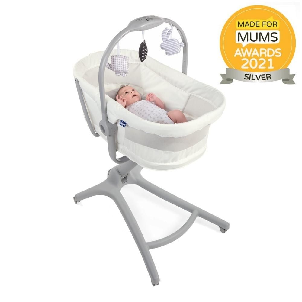 CHICCO Postieľka/lehátko/stolička Chicco Baby Hug 4v1 - White Snow 79193.0630