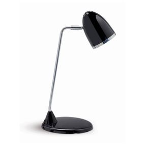 Maul Stolová LED lampa MAULstarlet, čierna, Pracovňa / Kancelária, kov, E27, 3W, L: 15.6 cm, K: 41cm