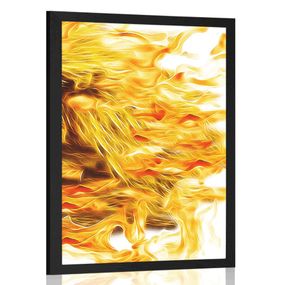 Plagát abstraktný oheň - 40x60 black