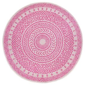 NORTHRUGS - Hanse Home koberce Kusový koberec Jaffa 105214 Pink Cream kruh - 160x160 (priemer) kruh cm